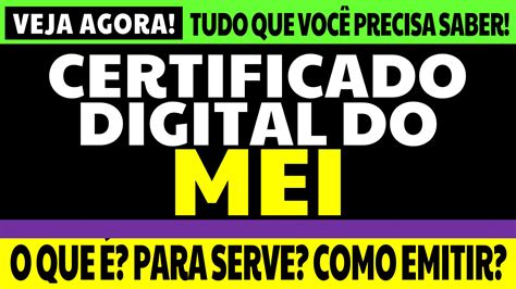 certificado digital para mei